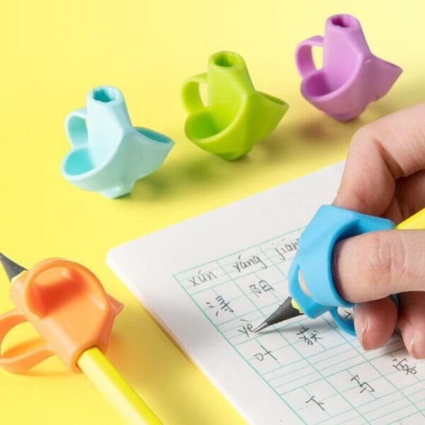 Three-finger Pencil Holder Student Correct Writing Learning Tool 4 Pcs - Image 2