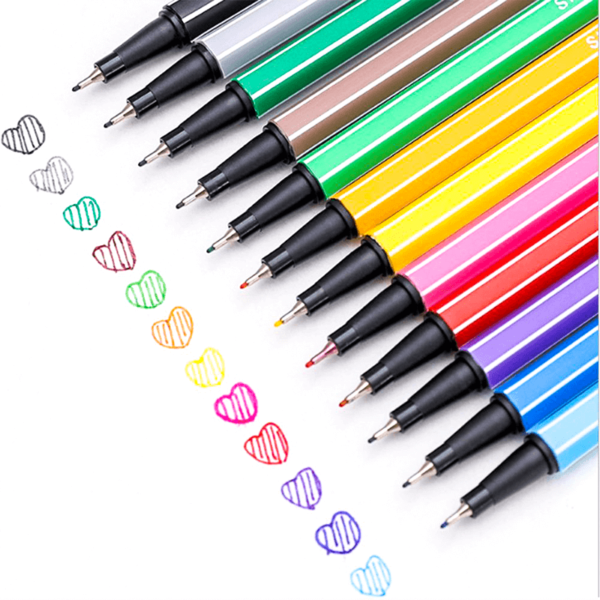 Colored Fineliner Pens 0.5mm10 Pcs - Image 2