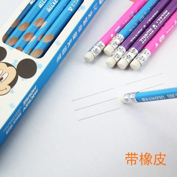 Disney Mickey Mouse HB Lead Pencils 12 Pieces Pack - Image 2