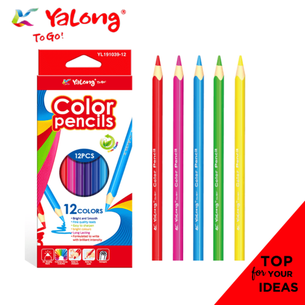 Yalong Colored Pencil Set For Drawing Pack Of 12