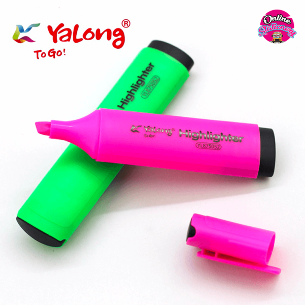 Yalong Highlighter Marker Pink & Green 2 Piece