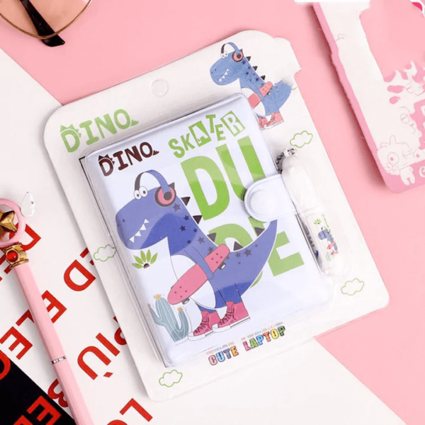 Cute Dino Pocket Notebooks With Pen A7 Size - Image 4