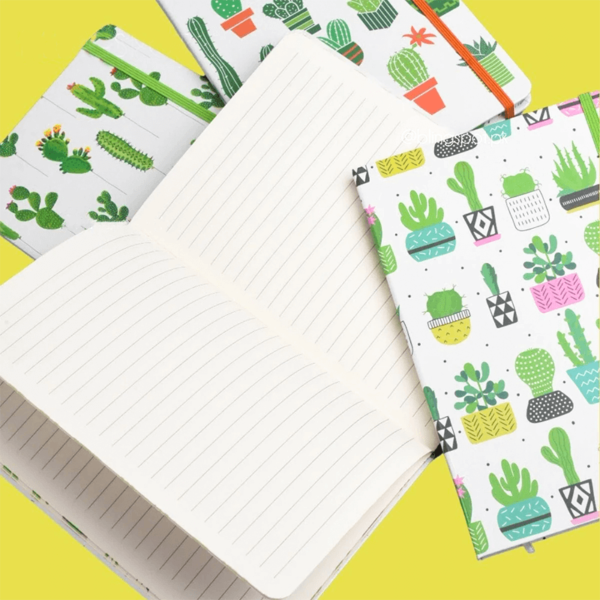 Cute Cactus Journal Notebook A5 Size 90 Line Pages - Image 4