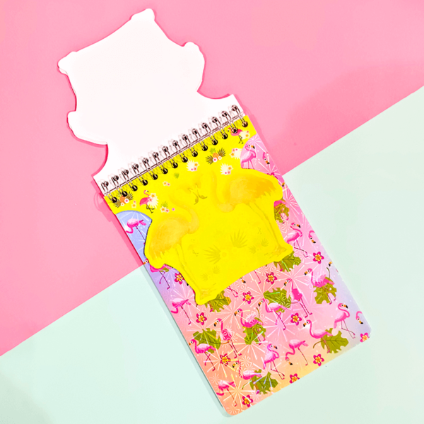 Cute Flamingo Style 3 - Notepad - Image 2