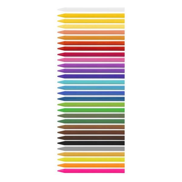 Milan Plasti Pastel Pencil Crayon Set 36PCS - Image 4