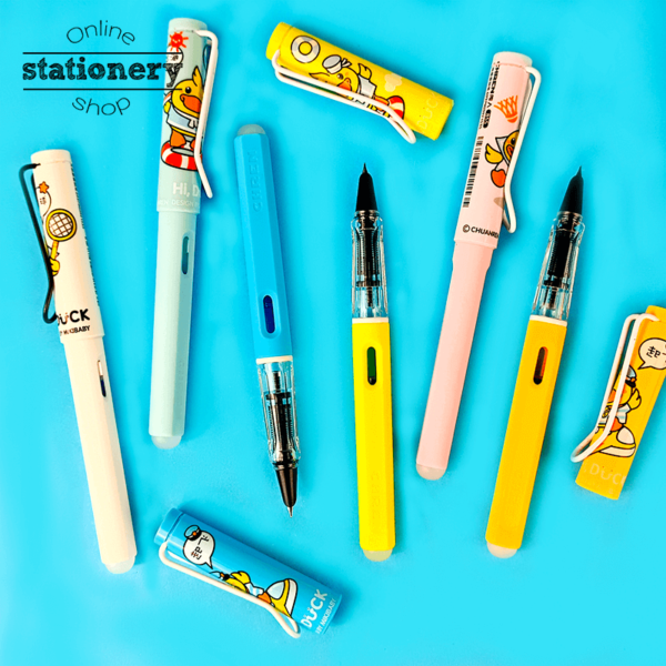 CHREN Cute Duck Erasable Fountain Pen