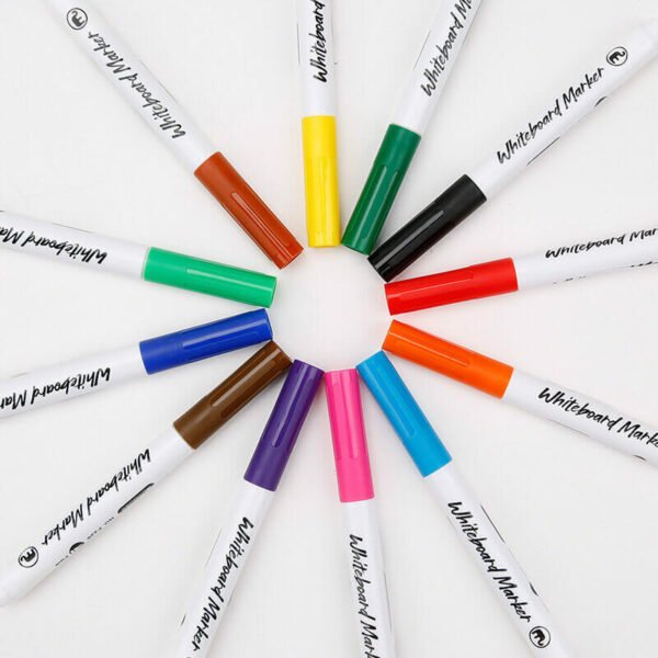 Mobee Multicolor Whiteboard Markers Set 12Pcs - Image 2