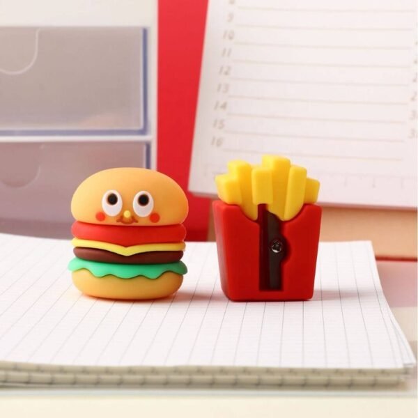 Cute Fast Food French Fries And Burger Pencil Sharpener - Image 3