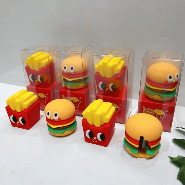 Cute Fast Food French Fries And Burger Pencil Sharpener - Image 2