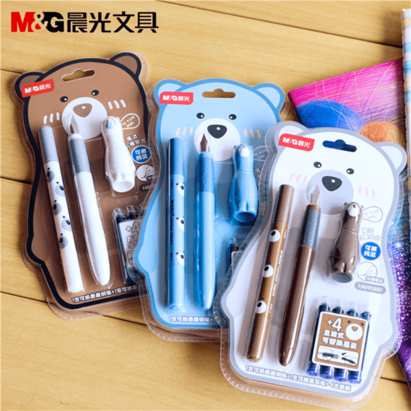 M&G Teddy Bear Fountain Pen Set - Image 2