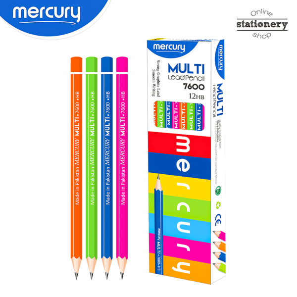 Mercury Multi Lead Pencil Box 12Pcs