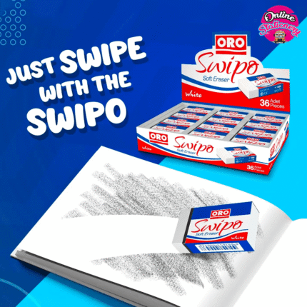 ORO Swipo Soft Erasers 24 Pcs