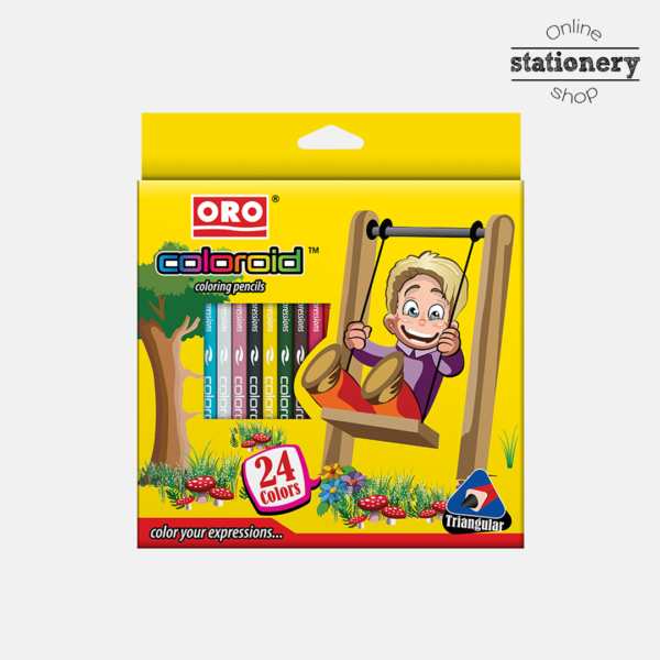 ORO Coloroid Box of 24 Pencil Colors