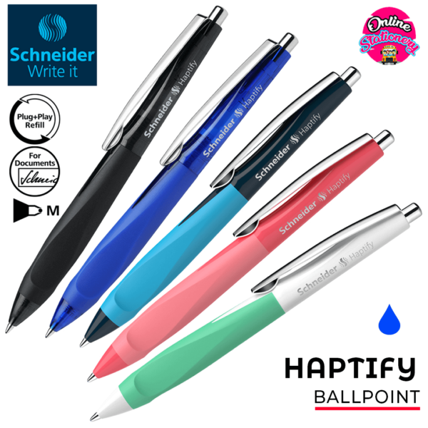 Schneider Haptify Ballpoint Pen Blue Ink