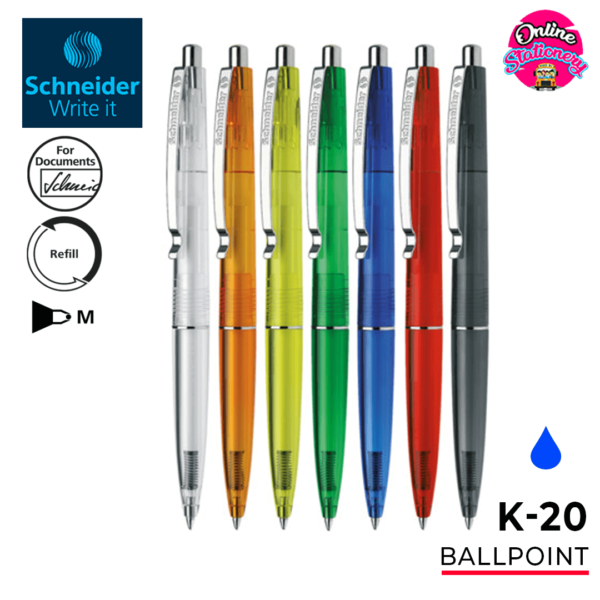 Schneider K-20 Icy Ballpoint Pen Blue Ink