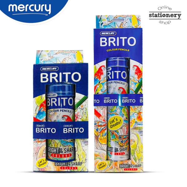 Mercury BRITO Aluminum Tin Colors 12Pcs Half/Full