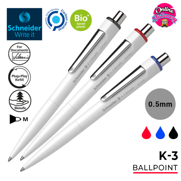 SCHNEIDER K-3 Biosafe Ballpoint Pen