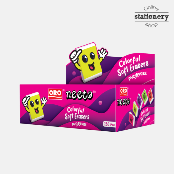 ORO NEETO Colorful Soft Erasers 25 Pcs