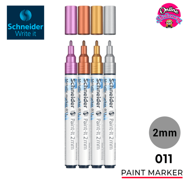 Schneider Metallic Paint Marker Set 4PCS 2mm-011