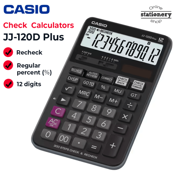 Casio Check Calculator JJ-120D Plus