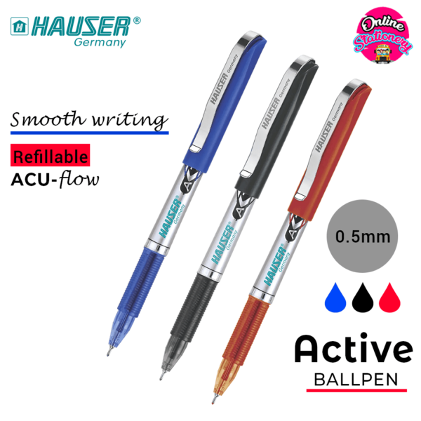 Hauser Active Ballpen 0.7 Blue/Red/Black Ink