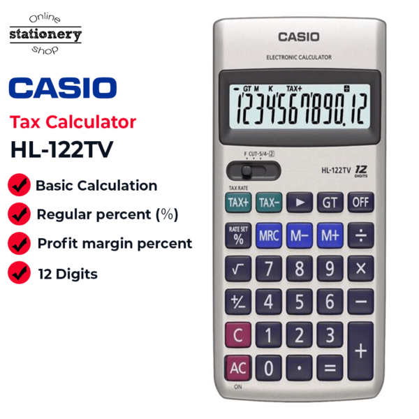 CASIO Tax Calculators HL-122TV