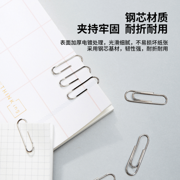 Deli Paper Clips 100PCS - Image 2