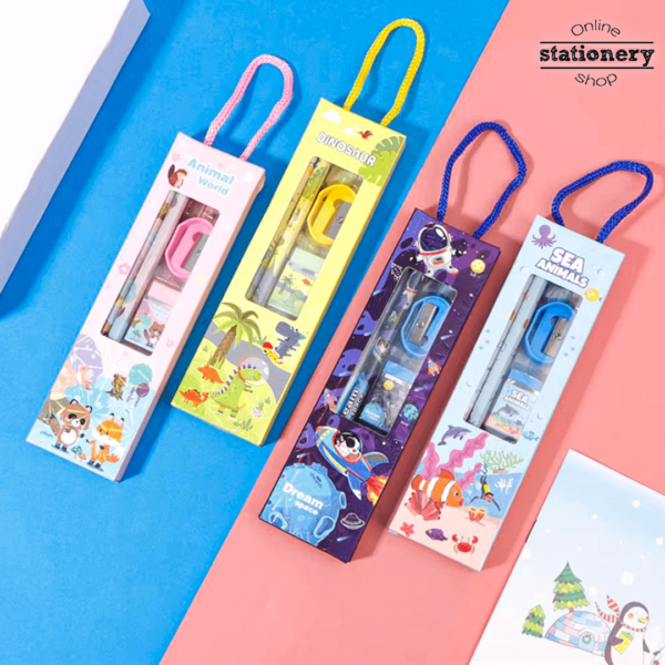 5Pcs Primary School Stationery Set