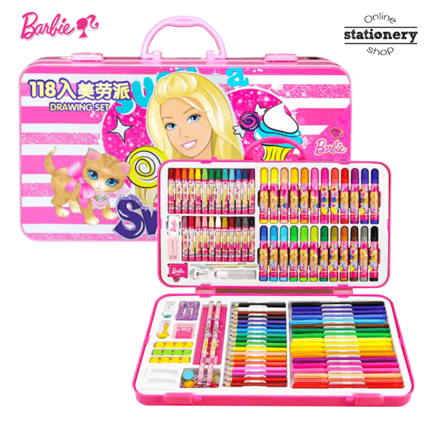 Barbie Kids Art Painting Drawing Set 118Pcs