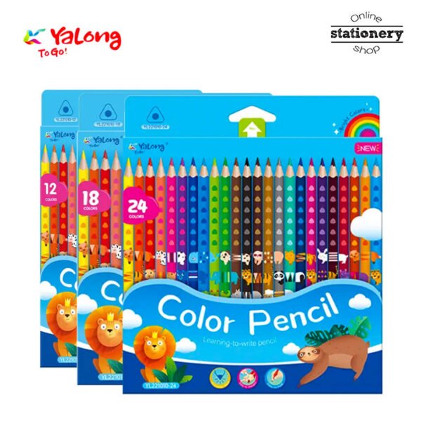 Yalong Animal Design Colored Pencils Set 12/18/24