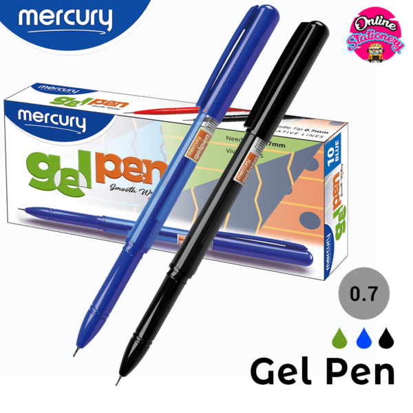 Mercury Gel Pen 10Pcs 0.7mm