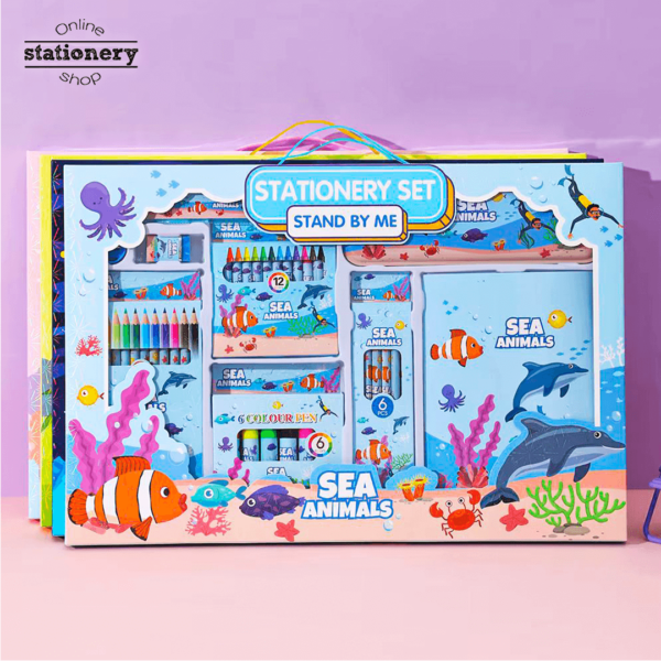 All-in-One Kids Stationery Set 41Pcs