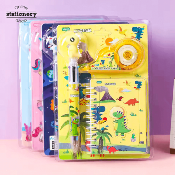 3 In 1 Cute Stationery Set