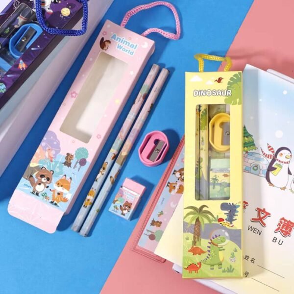 5Pcs Primary School Stationery Set - Image 3