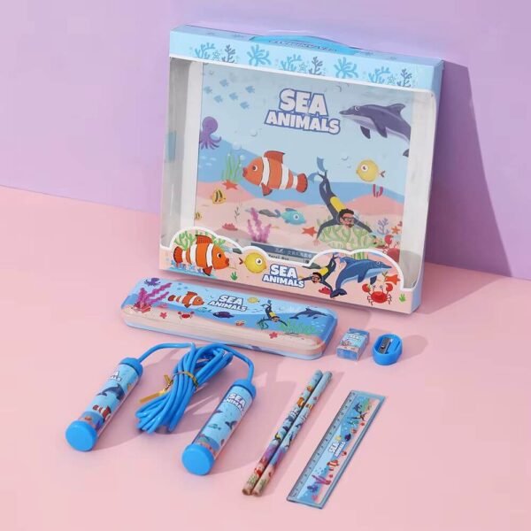 7Pcs Kids Students Stationery Set - Image 3