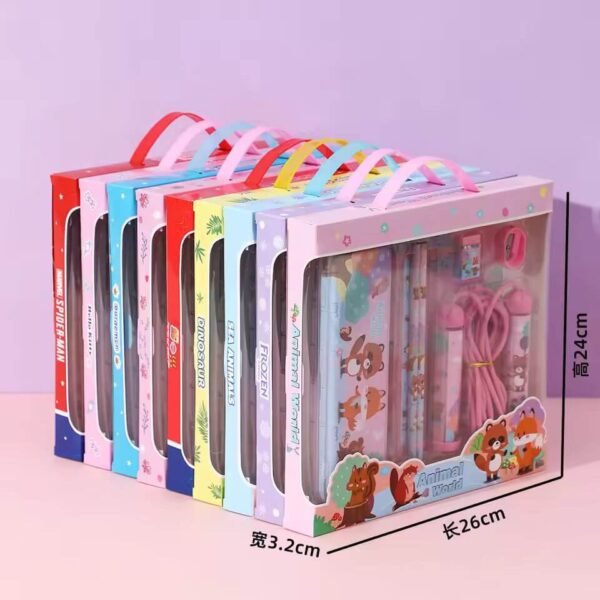 7Pcs Kids Students Stationery Set - Image 2