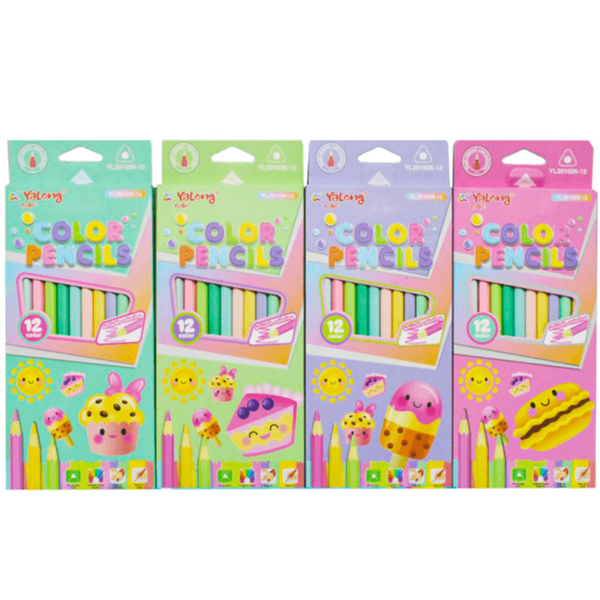 Yalong Macaron-Color Colored Pencils Set 12PCS - Image 2