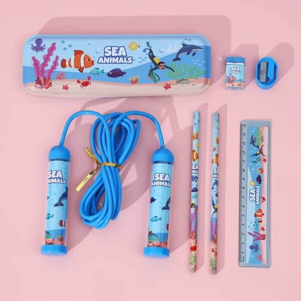 7Pcs Kids Students Stationery Set - Image 4