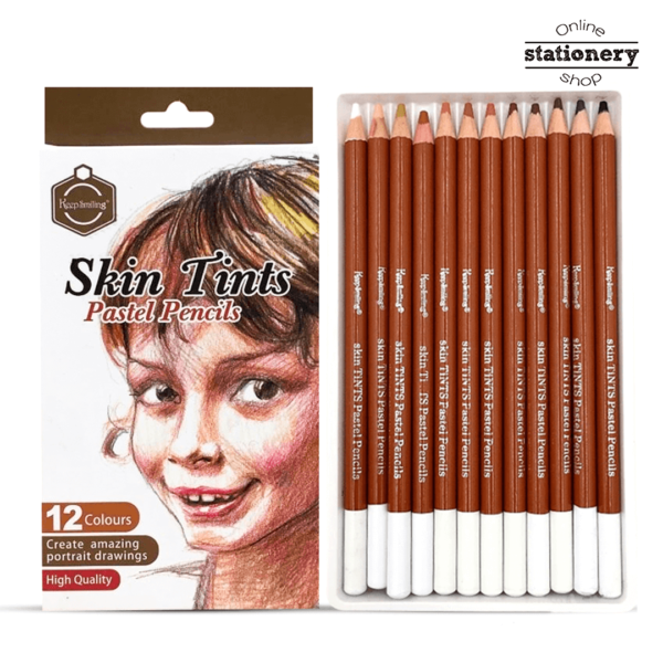 Keep Smiling Skin Tints Pastel Pencils Set 12Pcs