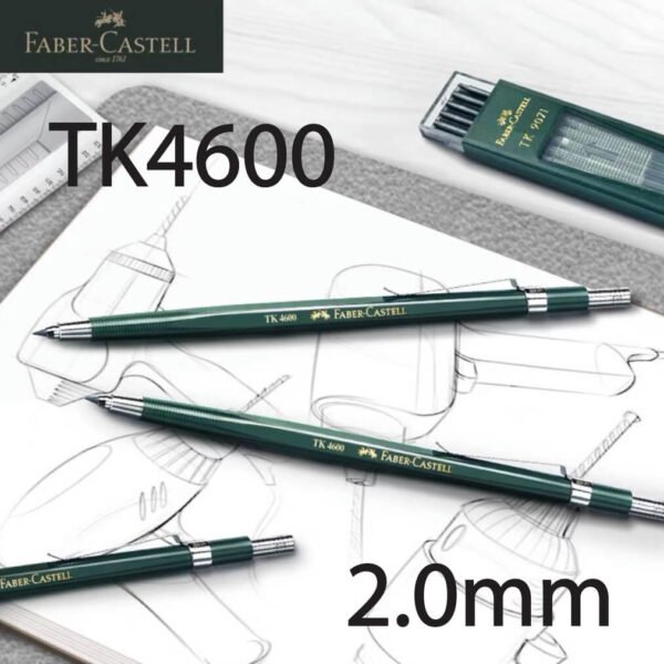 Faber Castell TK-9071 HB Lead 2mm Pack of 10 - Image 4