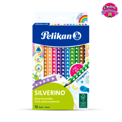 Pelikan Silverino Jumbo Color Pencils 12Pcs