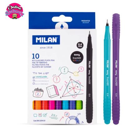 Milan SWAY Color Fineliner 0.4 mm 10Pcs
