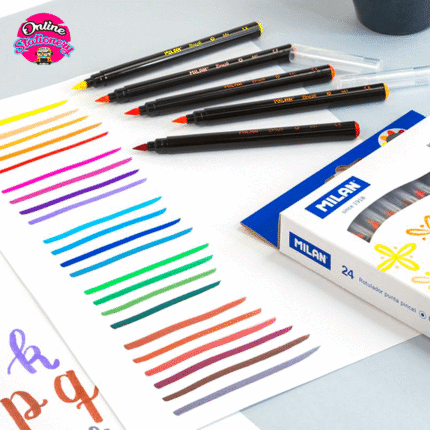 Milan Water Brush Pen Markers 10/24 Colors