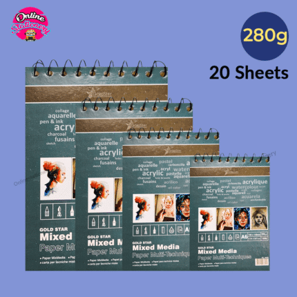 GS Mixed Media Paper Pads Sketchbook 20 Sheets, 280Gsm