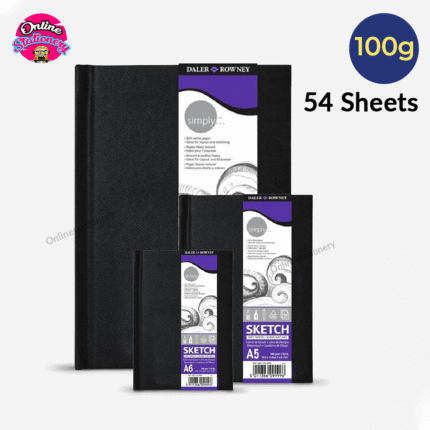 Daler Rowney Simply Hardbound Sketchbooks 54 Sheets, 100Gsm