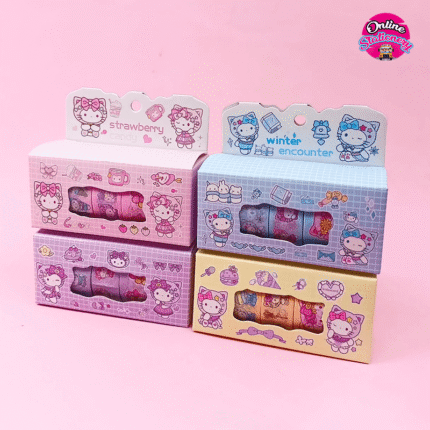 Hello Kitty Washi Tape Set 4 Pcs
