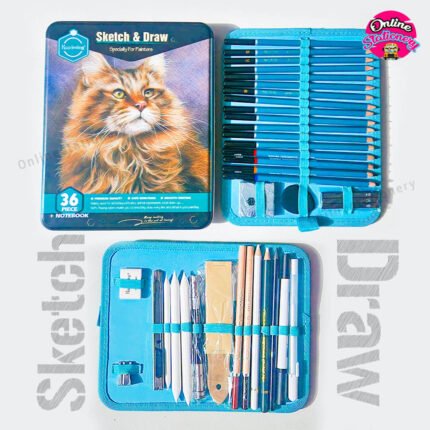 Keep Smiling Professional Sketching Kit 36Pcs