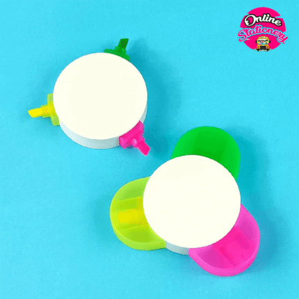 Lovely Mini Fluorescent Highlighters Markers Set 2Pcs