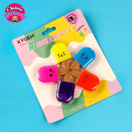 Ice-Cream Fluorescent Highlighter Markers Set 5Pcs