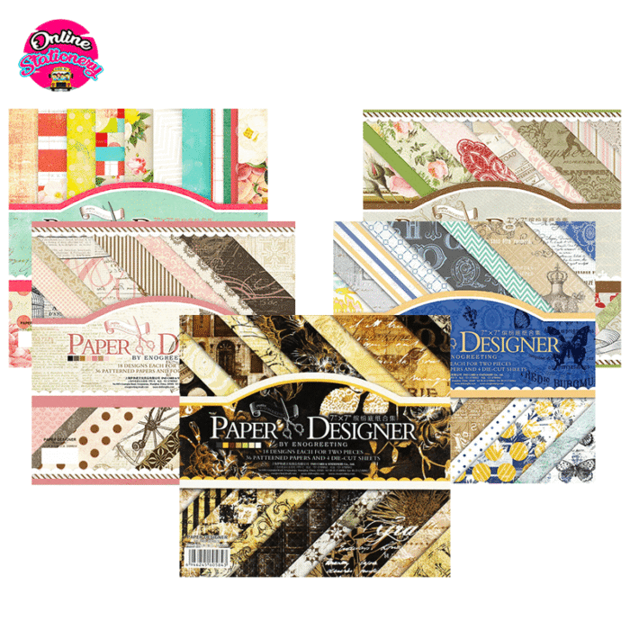 Design Paper Pack Scrapbook Papers 7x7 Inches - online Stationery Shop ...